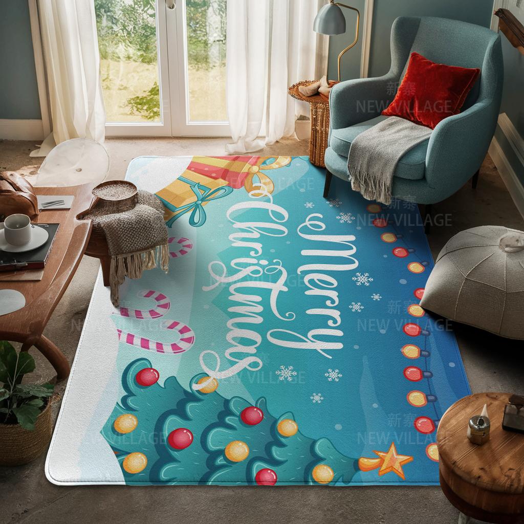 Koberec ke vchodu do domu Rohožka ke dveřím do domu Obývací pokoj Vana Koupelna Protiskluzové koberce s absorpcí vody vana Veselé Vánoce zima