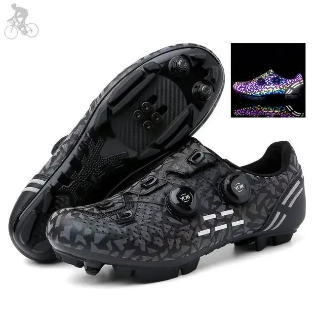 Mountain Bike Shoes Mtb with Cleats Men Carbon Sports Speed Bike Shoes Women Mountain Racing Flat SPD Road Cycling Footwear