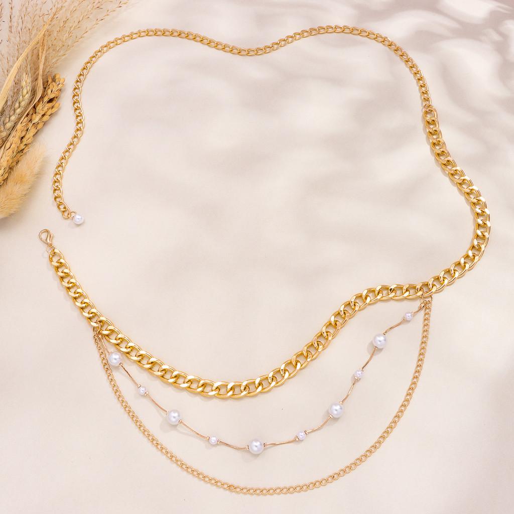 Fashion Multilayer Metal Body Chain For Women With Lobster Clasp Summer Accessory