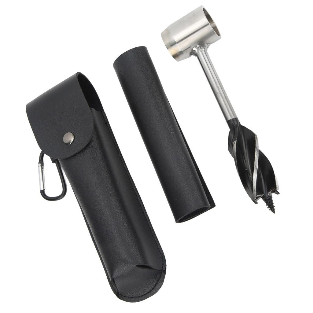 Hand Auger Wrench Set Stainless Steel Multifunctional Portable Manual Wood Auger Drill Bit with