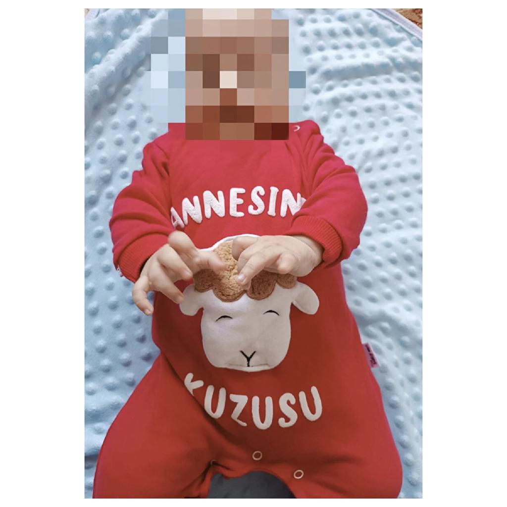 Mother's Lamb Embossed Print Mobile Luxury Jumpsuit