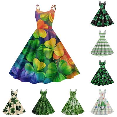 Damenmode Bedrucktes Sexy Trägerloses Gothic Cocktailkleid Punk Vintage Kleid