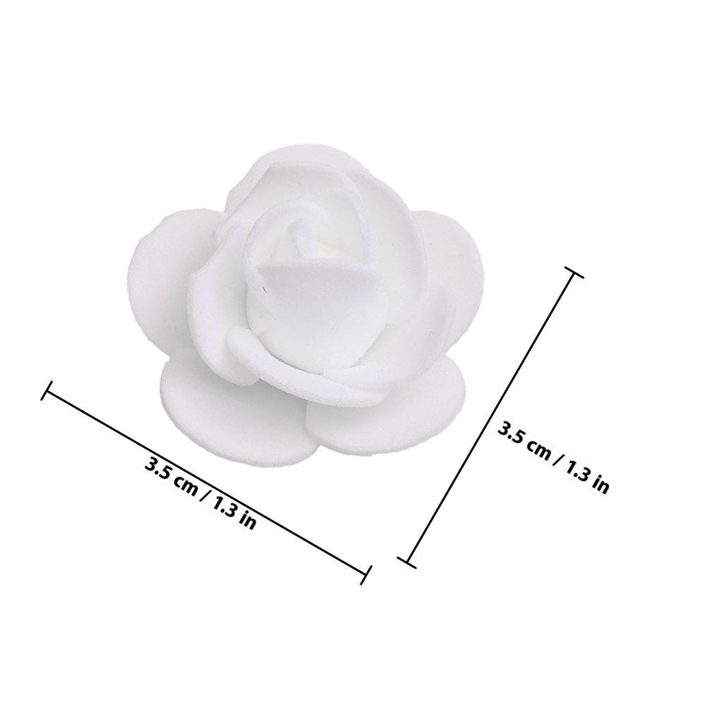 50Pcs Faux Rose Heads Foam Artificial Roses for Wedding Decoration Valentine's Day DIY Craft Flowers Centerpiece Wreath Bouquet