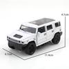 (Bagged) 1:38 Hummer Die-cast Model Car, Off-road Vehicle, Boy's Toy Model, Car Ornament, Children's Toy.