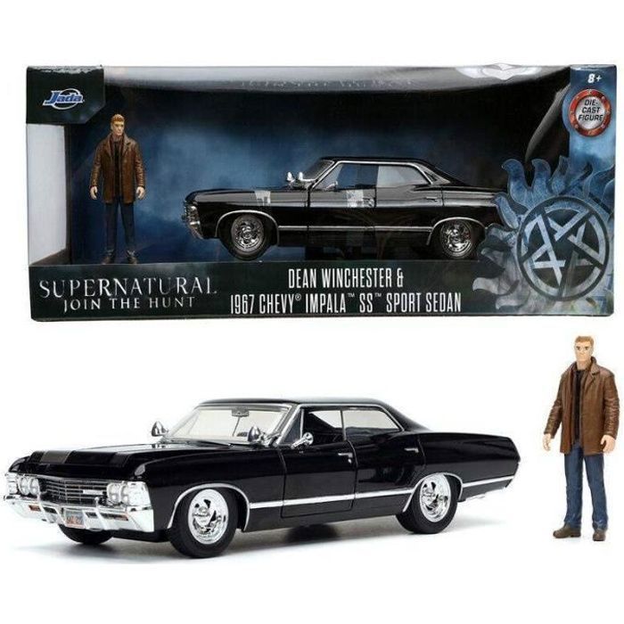 Réplique Supernatural Chevy Impala Sport Sedan car + Winchester Dean figure set - - - Ocio Stock