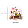 60 Waterproof Kids Construction Vehicle Cartoon Stickers for DIY Journal and Notebook Decoration