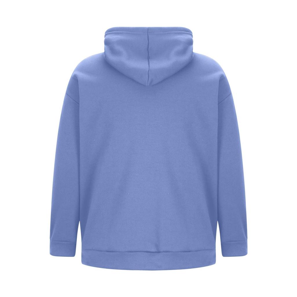 Men's And Women's Street Velvet Hooded Printed Sweatshirt Hoodie Trousers Suit