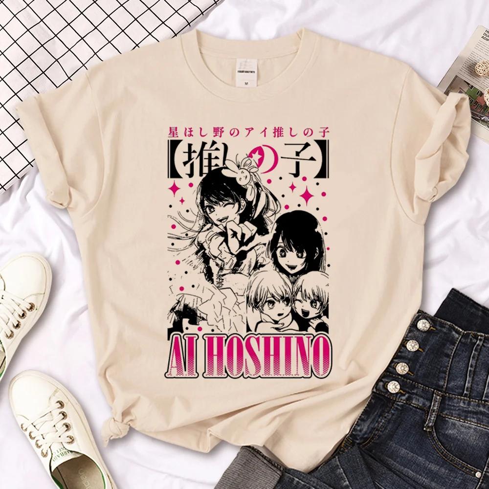 Oshi No Ko T Shirt Women Harajuku Top Girl Y2k Comic Unisexga Clothes Fashionable Summer Short Sleeved Female Top Tees