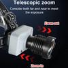 Powered-On 68000000LM Powerful Sensor LED Headlamp Zoomable Rechargeable Head Flashlight 4500M Long Range Headlight Head Lantern