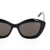 Saint Laurent Side Logo Letter Print Square Sunglasses Unisex Sunglasses Black SL-68-001