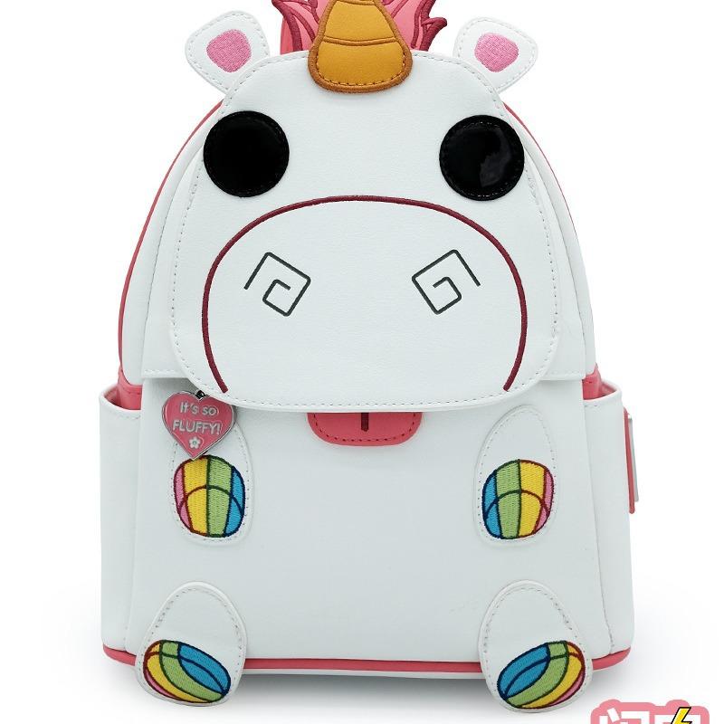 Loungefly Minion Agnes Unicorn Backpack Elementary School Backpack Casual Girl Backpack Kids Casual Bag Cute Mini Cartoon Bag