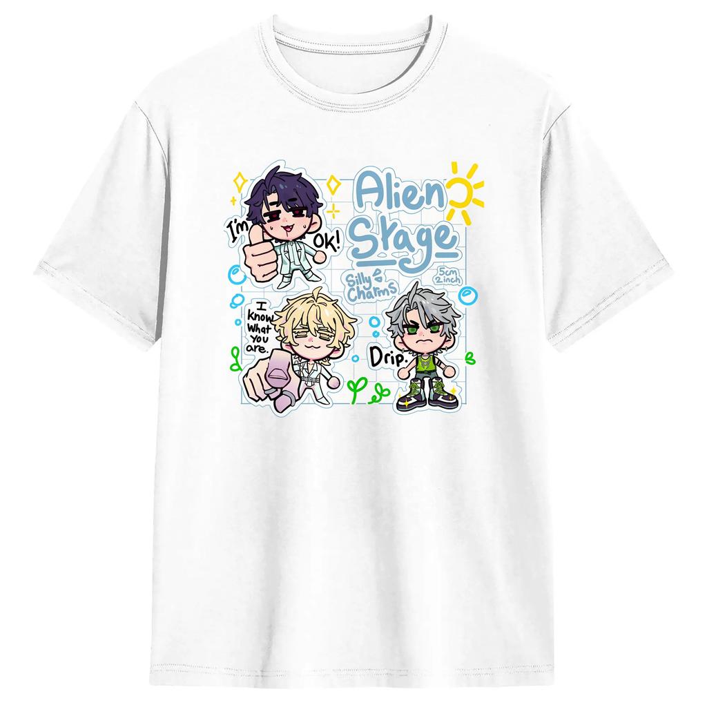 Alien Stage Ivan T-Shirts für Unisex Unisex Lustiges 100% Baumwolle T-Shirt Rundhals Kurzarm T-Shirt 4XL 5XL Kleidung