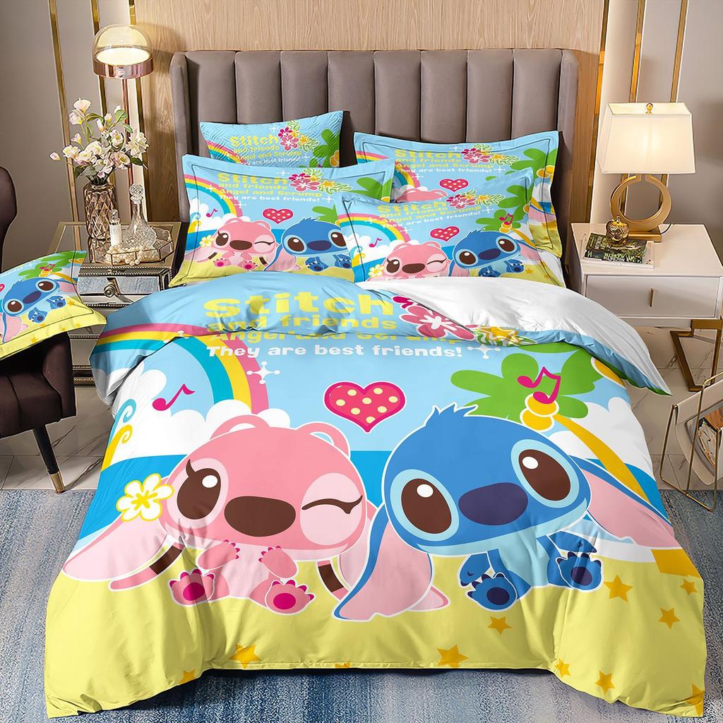 Digital Printing Three-Piece Cute Cartoon Quilt Cover 3D Bed Kit