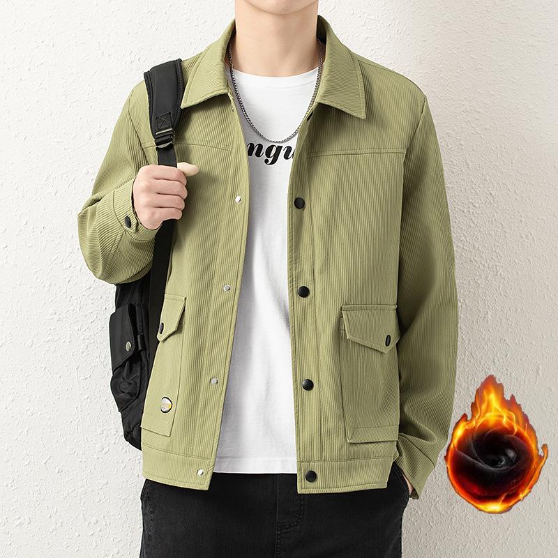 Jacket Men's Plus Size Men's Autumn and Winter Jacket Fashion Large Size Casual Fashion Workwear Men's Loose Jacket Top