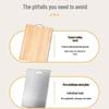 Oujiewang Double-Sided 304 Stainless Steel & Wheat Straw Cutting Board