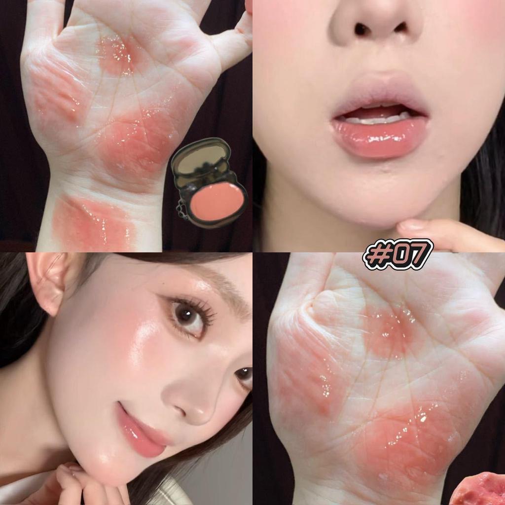 HERORANGE Warmer Glanz Multi-Use Lippen- und Wangenbalsam - Nude, Langanhaltend, Mini Tragbar, Taufrischer Rouge