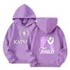 Girl Group Printed Long Sleeve Hoodie Sweatshirt for Girls Casual Everyday Wear
