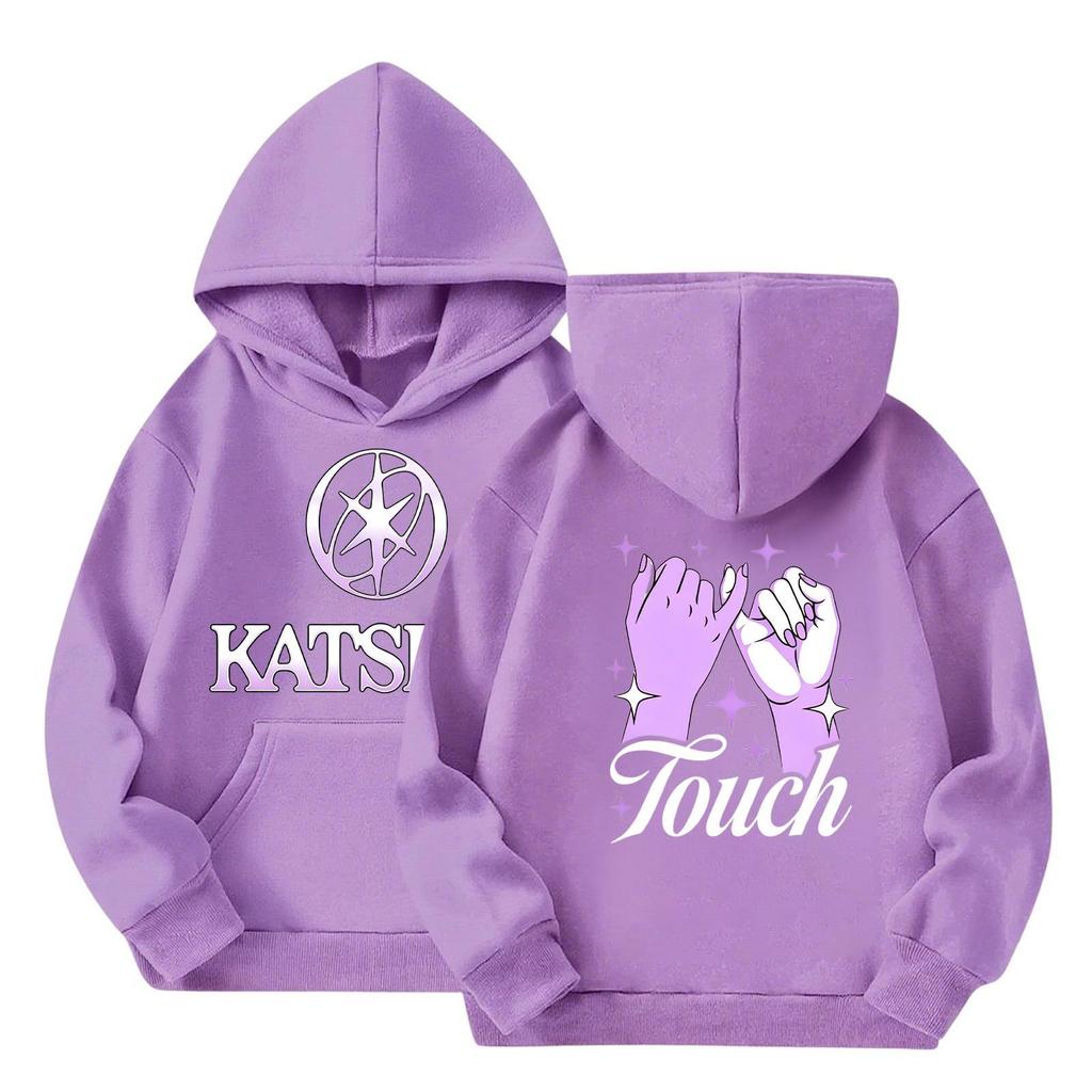 Girl Group Printed Long Sleeve Hoodie Sweatshirt for Girls Casual Everyday Wear