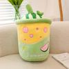 Plush Watermelon Adorable Toy Fruit Pillow Soft Juicy Tea Cup Shape Stuffed Animal Doll