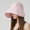 Women's Large Brim Sun Hat: Simple, Versatile Solid Color for Spring and Summer Seaside Protection
