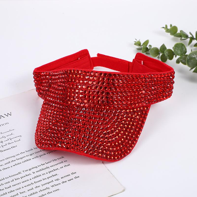 Hollow Out Baseball Cap Set with Diamond Baseball Cap for Men and Women Fedora Colored Diamond Summer Travel Party Hat