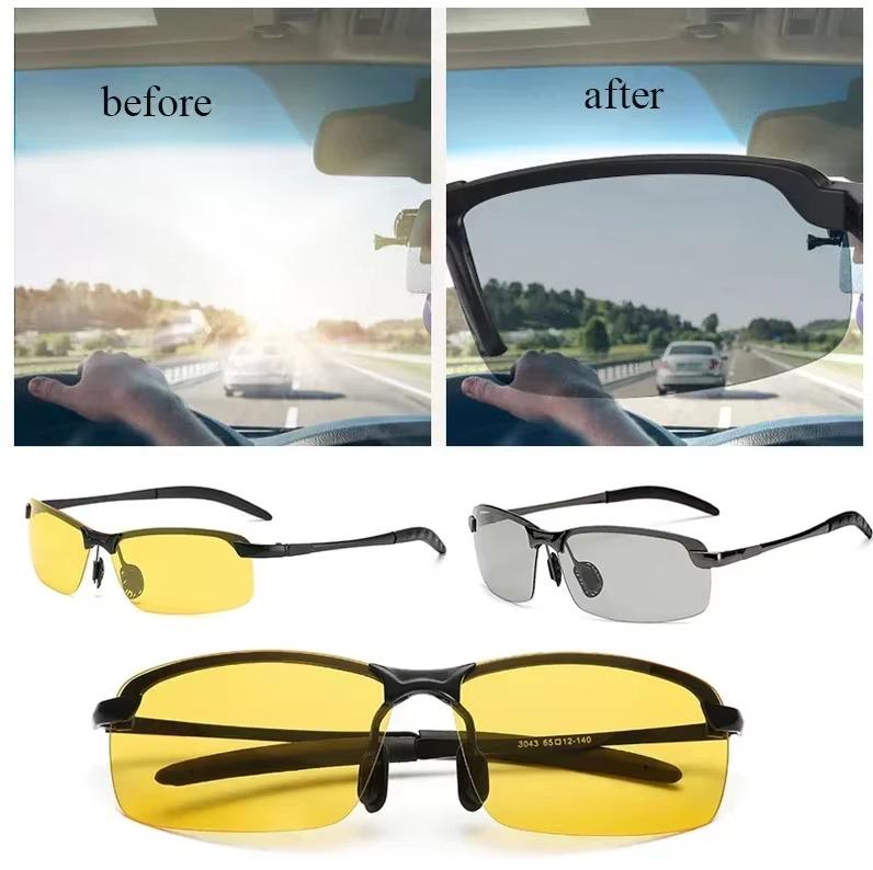 Sunglasses Men's Drive Transition Lens Day and Night Fishing Night Vision Sunglasses