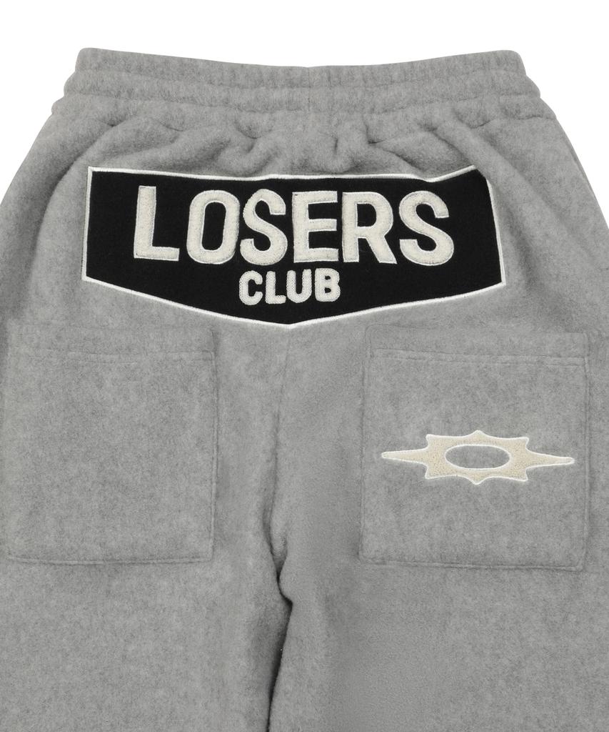 Lujeoseukeulleob Star Stud Wide Fleece Sweatpants Gray