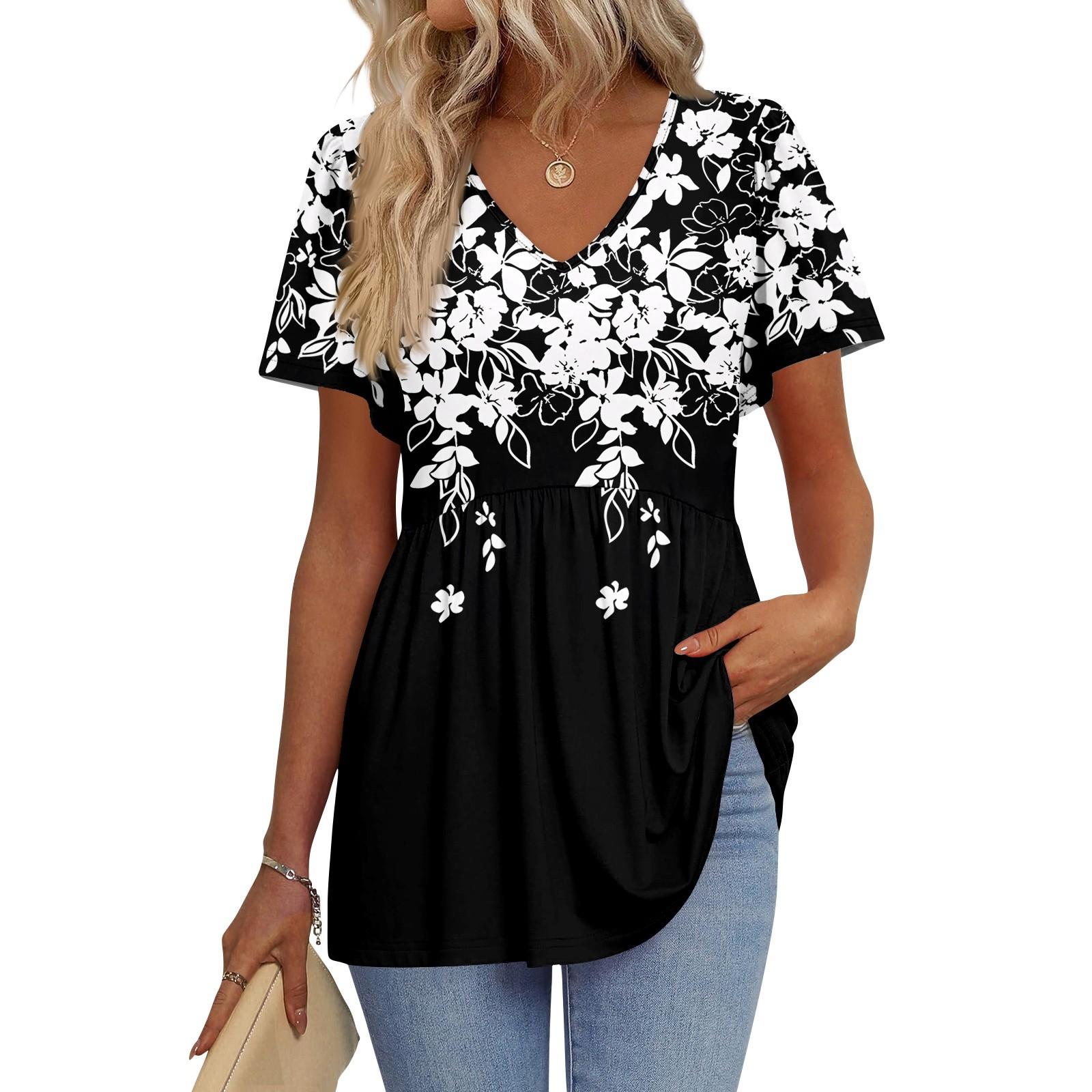 

Женские рубашки с коротким рукавом и оборками, повседневные наряды, модная футболка, топ XL белый