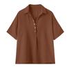 Womens Spring Tops Casual Button Down Blouse Summer Shirts for Women Loose Fit Lightweight Womens Summer Shirts