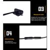 4PCS automotive universal clip LED front grille light with wiring harness and fuse upgrade buckle grille light yellow