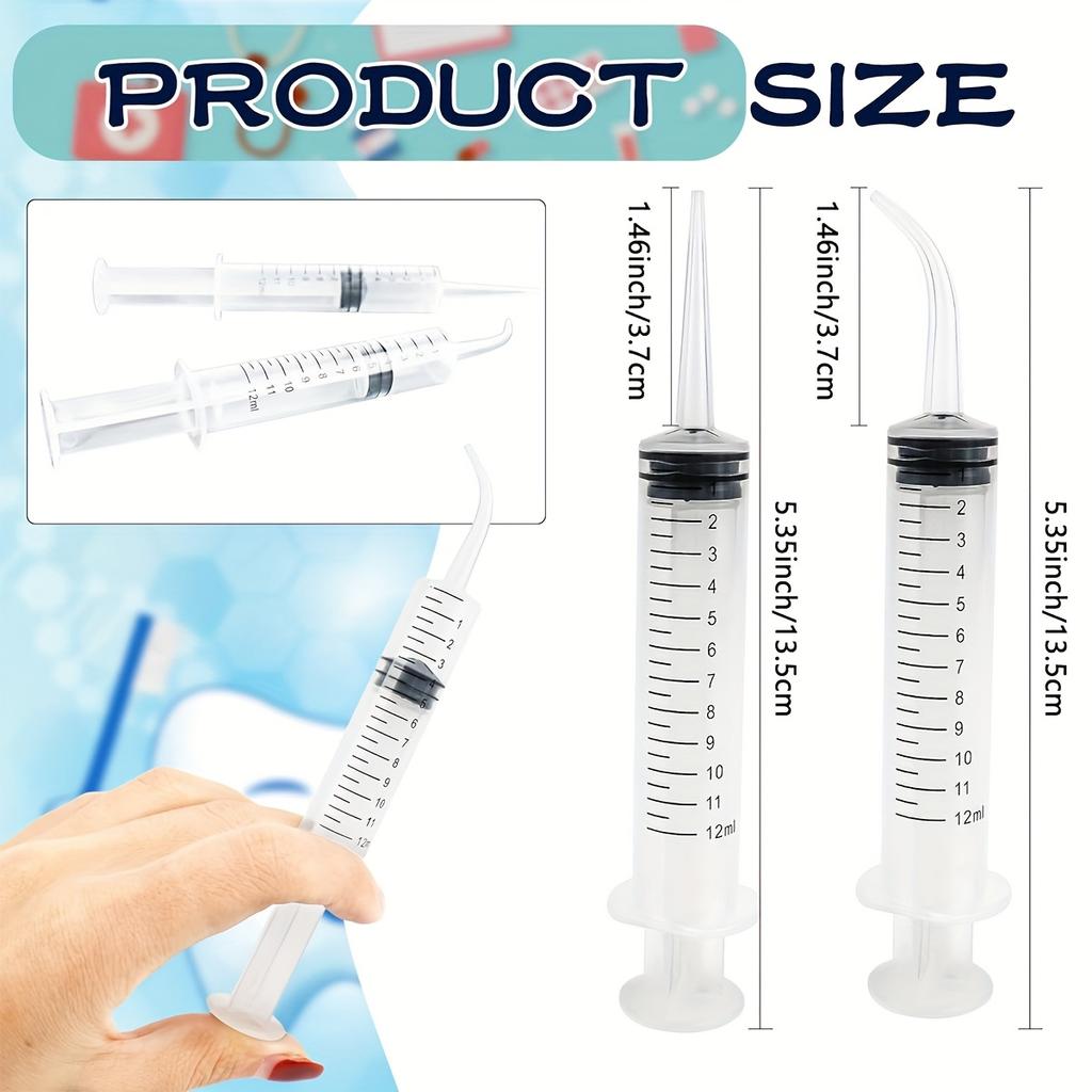 4-piece Set of 0.17 Oz Plastic Syringes for Dispensing Liquid Samples, Precise Dosing, Unscented,