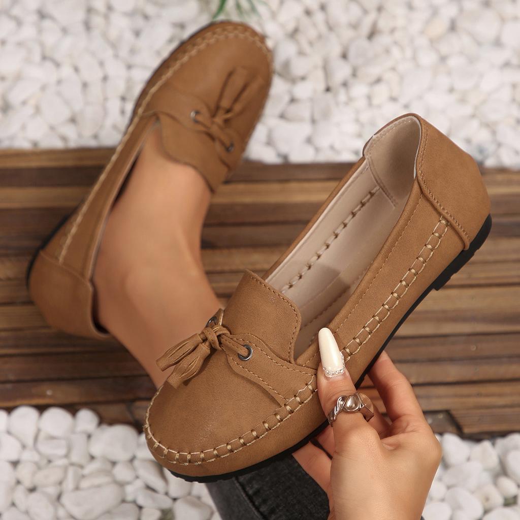 Plus Size Shoes for Women 36-43 Autumn Spring Fashion Women Slip On Platform Flats Comfortable Non-slip Flats Zapatos De Mujer