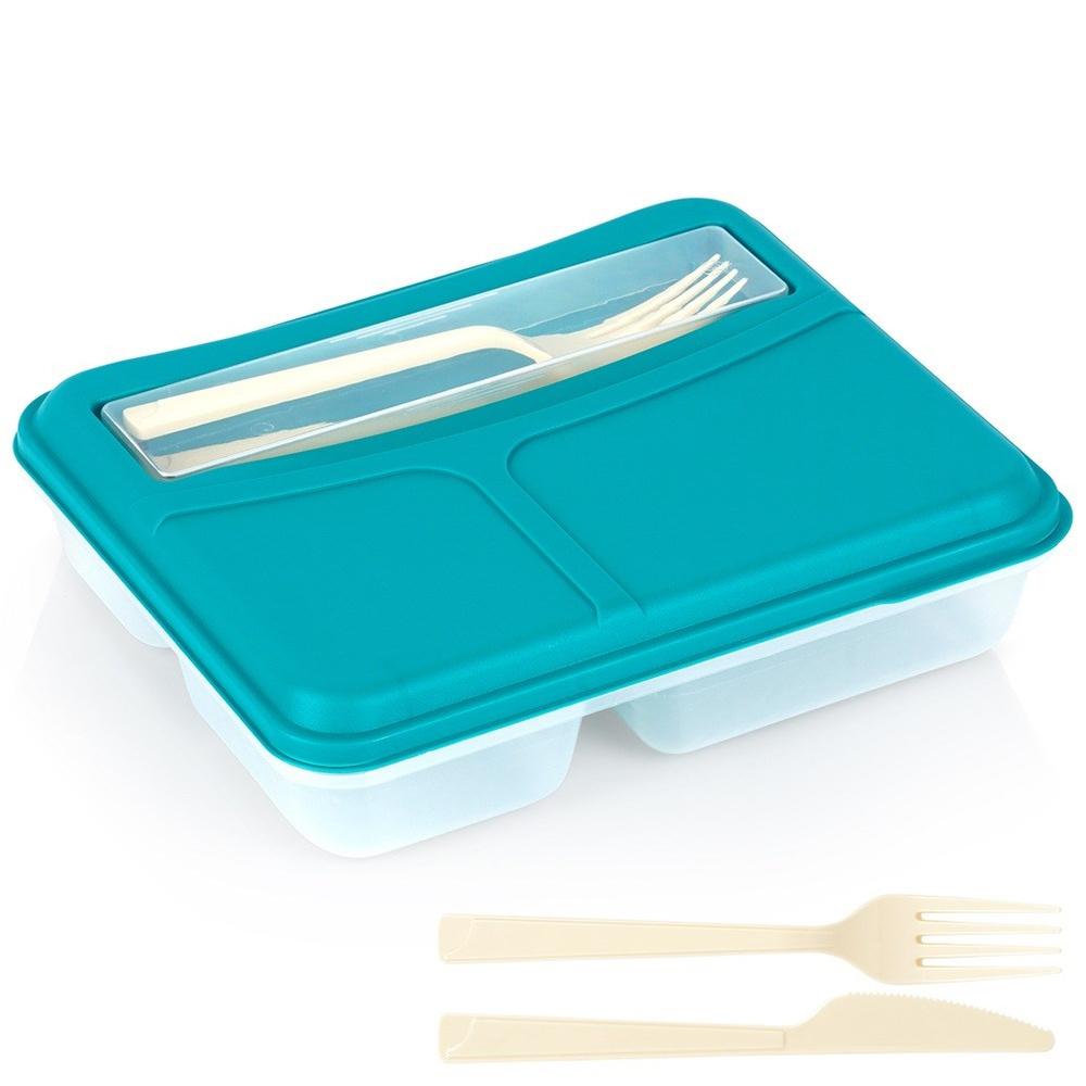 Breakfast Container Lunchbox Divided Lunch Box Cutlery