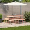 Picnic Table 160 X 134 X 75 Cm Solid Douglas Fir Wood