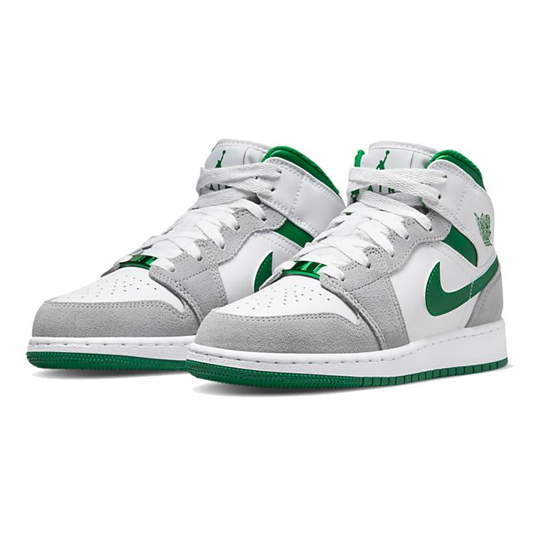 Jordan 1 Mid SE White Pine Green Smoke Grey GS DC7248-103