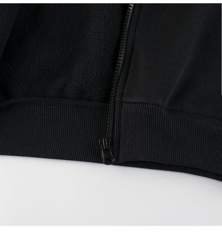 27kids Children's Autumn/Winter Zipper Fleece-Lined Sweatshirt for Baby Boys