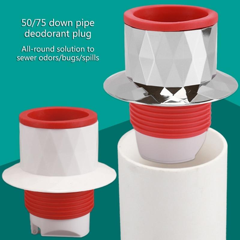 79mm Length Anti Odor Floor Drain Multi Layer Locking Drain Plug Keep Your Bathroom Odors Frees Suitable for PVC Pipes