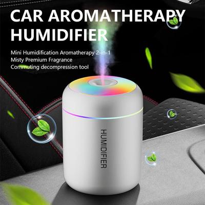 Mini Car Humidifier Aromatherapy Diffuser Portable Small Air Moisturizer For Office & Bedroom Desktop Use F6N3