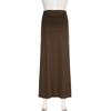 Vintage Schlank Strick Maxi Rock Frauen Casual Einfarbig Hohe Taille Split Paket Hüfte Röcke Frühling Elegante High Street Dame kleidung