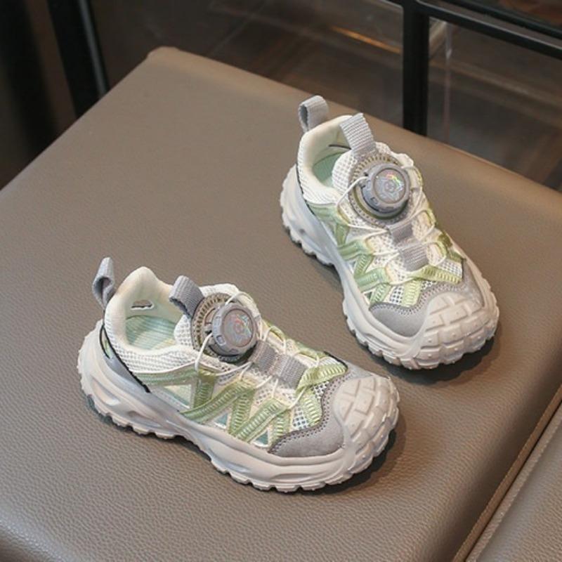 Kids Summer Lightweight Sneakers Breathable Mesh Dad Shoes Running Single‑Mesh Sports Shoes