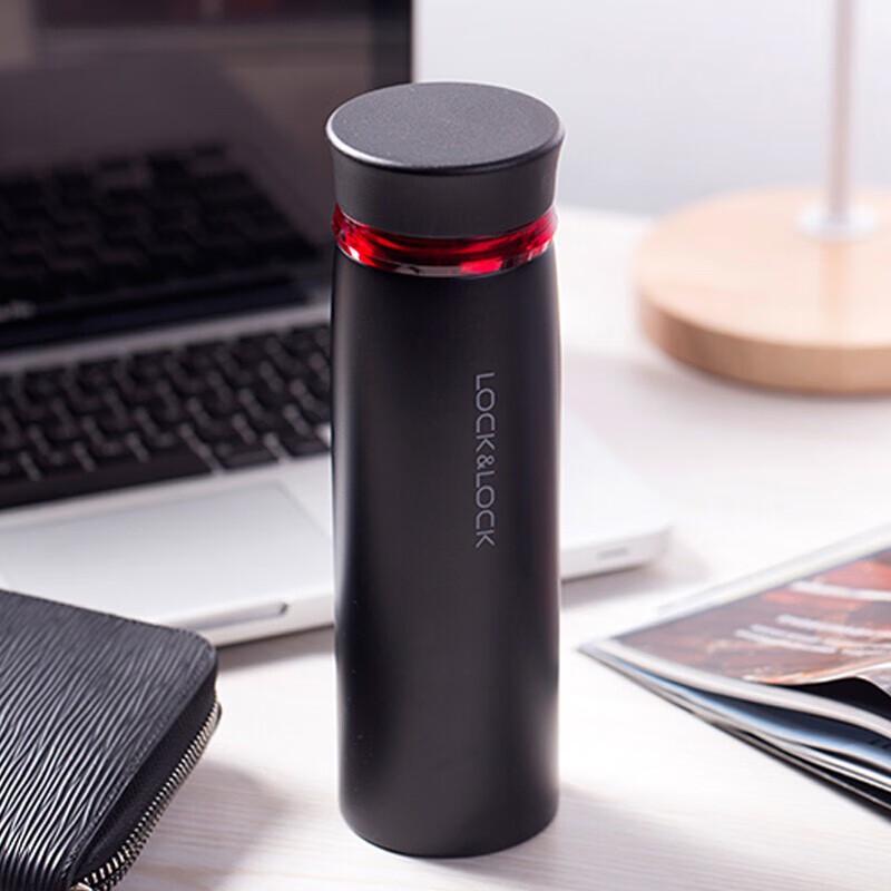 LocknLock 450ml Stainless Steel Insulated Mug with Tea Filter