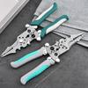 Foldable Wire Stripping Pliers, Professional Multifunction Manual Hand Tool, Pulley Design Durable Crimping & Wrapping Pliers