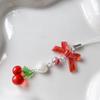 Key Chain Red Cherry Goblin Chain Aesthetic Strawberry Goblin Chain Bag Decoration   Lanyards