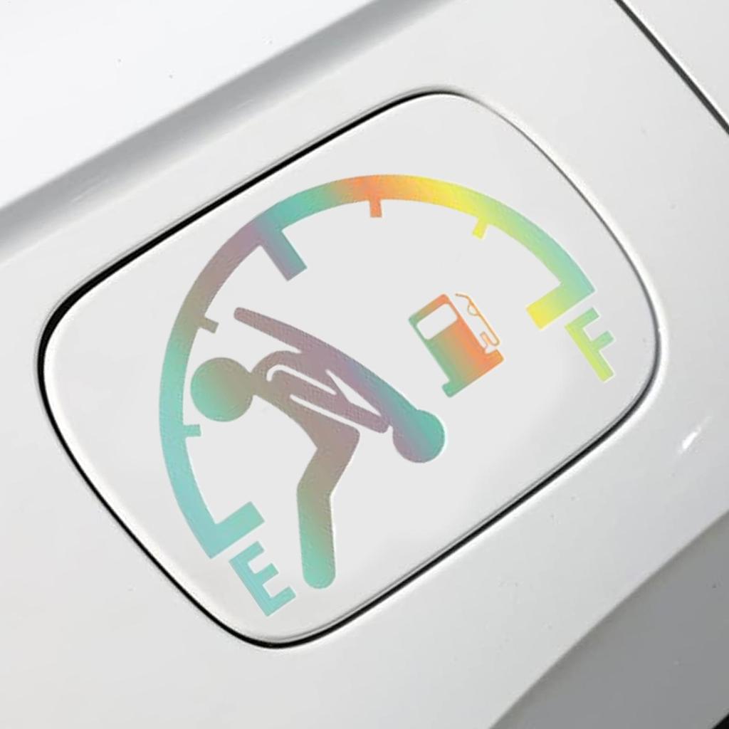 Autoaufkleber Reflektierend Hoher Benzinverbrauch Fahrzeugaufkleber Wasserdichtes Außenzeichen für Fahrzeug Hoher Benzinverbrauch LKW Wohnmobil