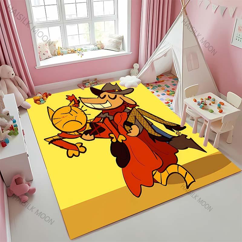 Cartoon D-D0g M-Man Baby Creeping Mat Rug for Kid Play Mat Children Room Decor Area Floor Mat Anti-skid Carpet for Bedroom Gift