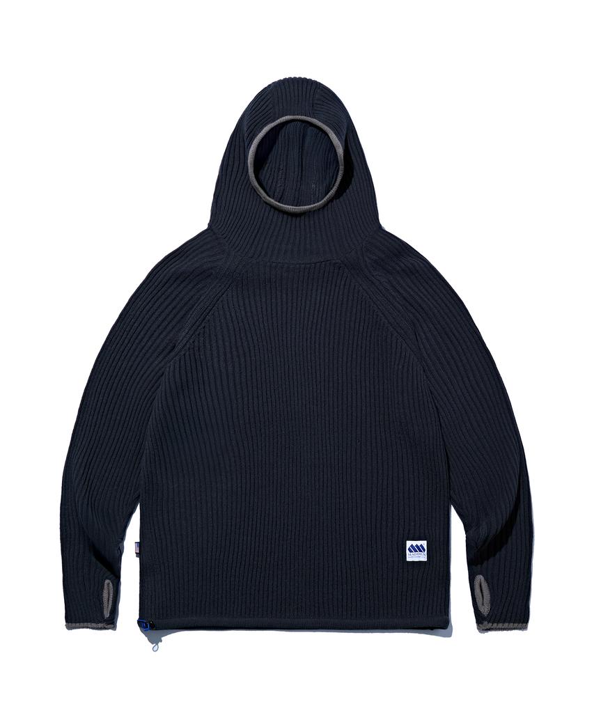 MADDEN Funny Pullover Knit Hoodie Charcoal