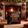 Sea Glass Accents 2025 Adult Humor Advent Calendar 24 Days Countdown Calendar with Funny Christmas Jokes Holiday Gag