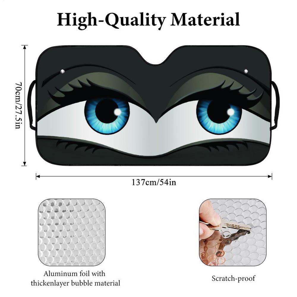 Auto Front Windshield Sunshade Folding Auto Front Window Shade Sun Protection Aluminum Foil Thermal Insulation Windshield Blocks