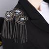 Rhinestone Shoulder Board Epaulets Shoulder Flash Exquisite Theatre Armband  Suit