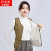 New lamb wool thickened and velvet vest for women's autumn and winter short slim-fitting vest to keep warm and wear a vest inside